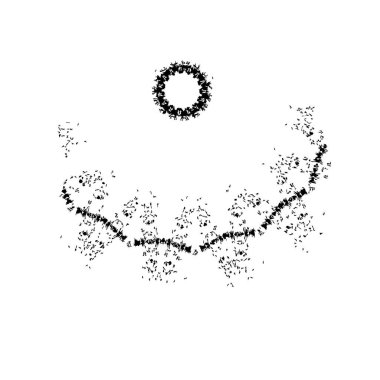 soyut grunge fırça darbesi, elle çizilmiş doku