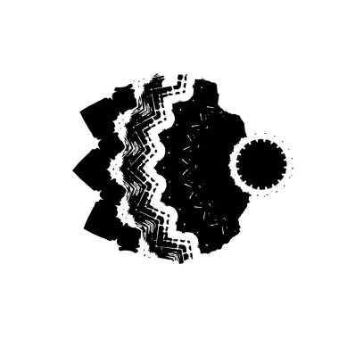 soyut grunge fırça darbesi, elle çizilmiş doku