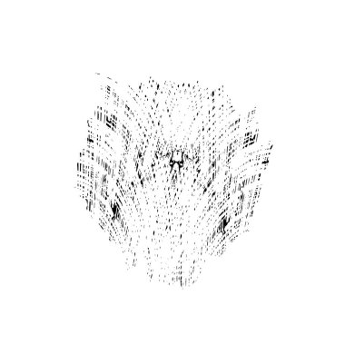 creative element of black brush stroke on white background 