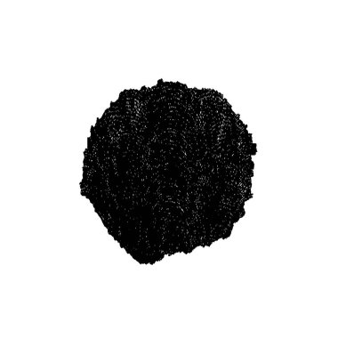 creative element of black brush stroke on white background 