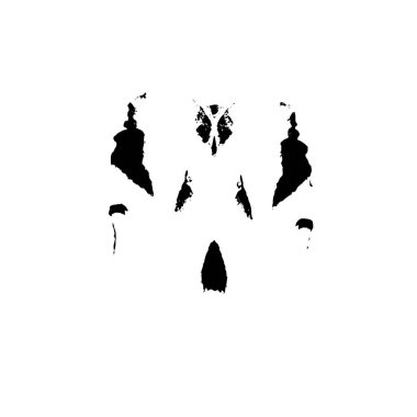 creative element of black brush stroke on white background 