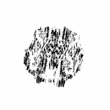 creative element of black brush stroke on white background 