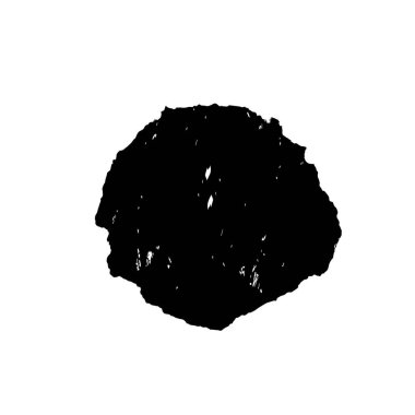 creative element of black brush stroke on white background 