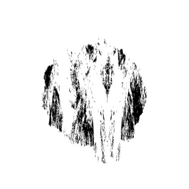 creative element of black brush stroke on white background 