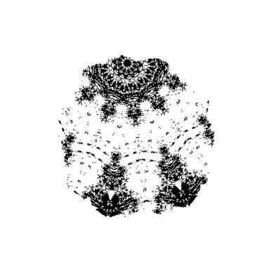 creative element of black brush stroke on white background 