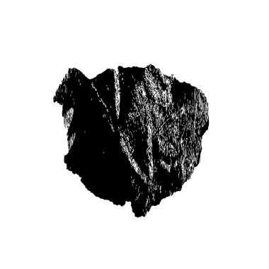 creative element of black brush stroke on white background 