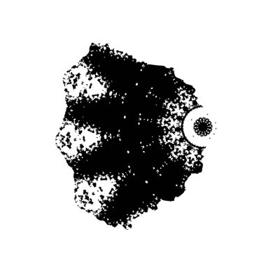 creative element of black brush stroke on white background 