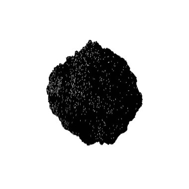 creative element of black brush stroke on white background 
