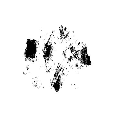 creative element of black brush stroke on white background 