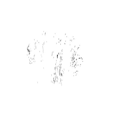 creative element of black brush stroke on white background 