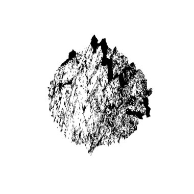 creative element of black brush stroke on white background 