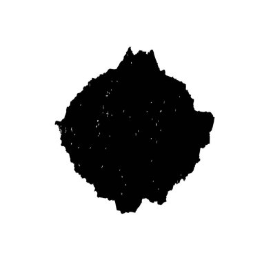 creative element of black brush stroke on white background 