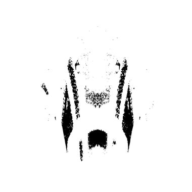 creative element of black brush stroke on white background