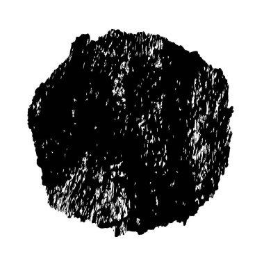 creative element of black brush stroke on white background