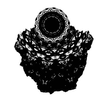 creative element of black brush stroke on white background