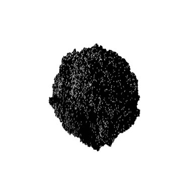 creative element of black brush stroke on white background