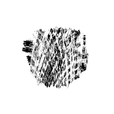 creative element of black brush stroke on white background