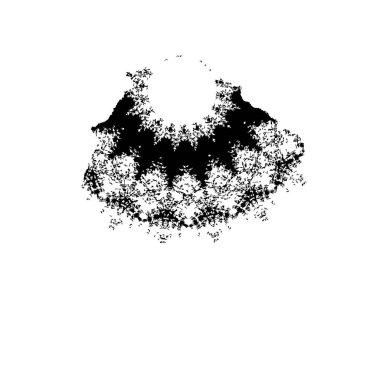 creative element of black brush stroke on white background