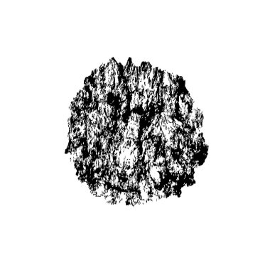 creative element of black brush stroke on white background