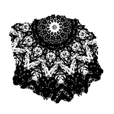 soyut siyah-beyaz desen