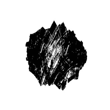 grunge vektör el çizilmiş siyah desenli fırça darbesi.