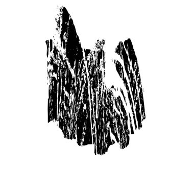 siyah fırça darbesi dokusu. grunge soyut el - boyanmış element.