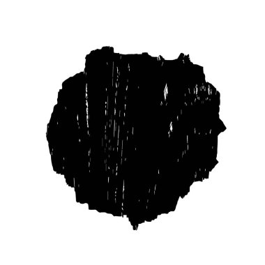 Beyaz arka planda siyah mürekkep fırça sıyrık