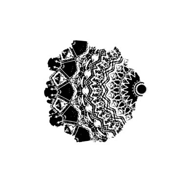 creative element of black brush stroke on white background