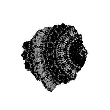 creative element of black brush stroke on white background