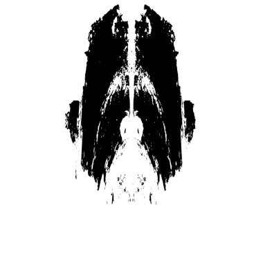 creative element of black brush stroke on white background