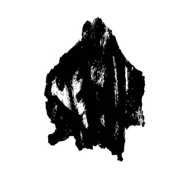 creative element of black brush stroke on white background
