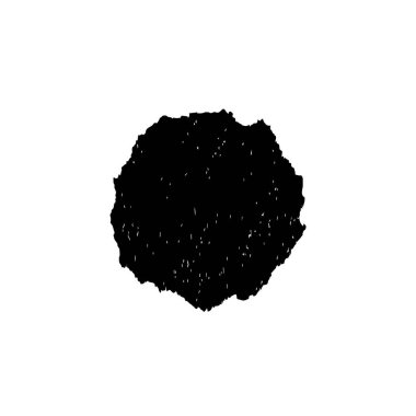 creative element of black brush stroke on white background