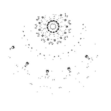 creative element of black brush stroke on white background