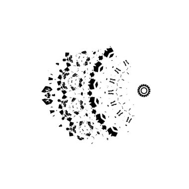 vektör mürekkebi grunge fırça darbesi.