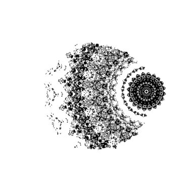 vektör mürekkebi grunge fırça darbesi.