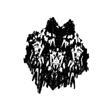 vektör mürekkebi grunge fırça darbesi.