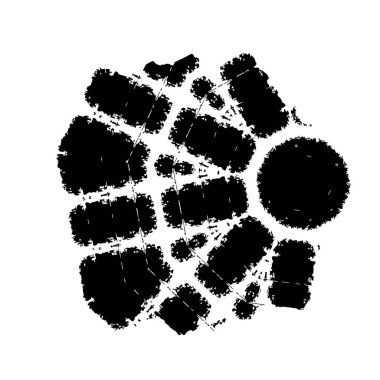 vektör mürekkebi grunge fırça darbesi.