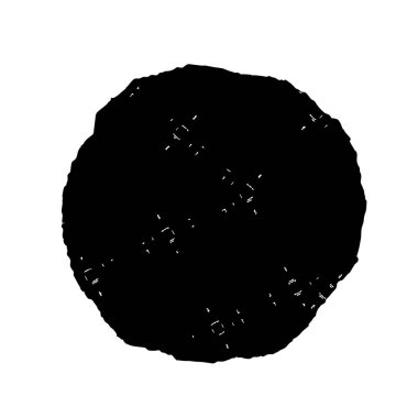 Beyaz arkaplanda soyut siyah mürekkep lekesi