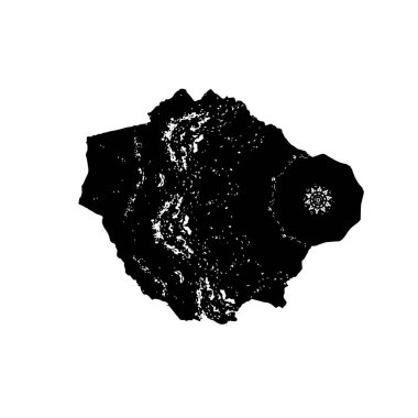 Beyaz arkaplanda soyut siyah mürekkep lekesi