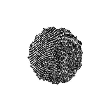 Beyaz arkaplanda soyut siyah mürekkep lekesi