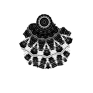 el çizimi siyah boya fırçası