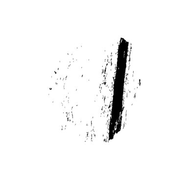 Beyaz arkaplanda siyah grunge boya fırça darbeleri