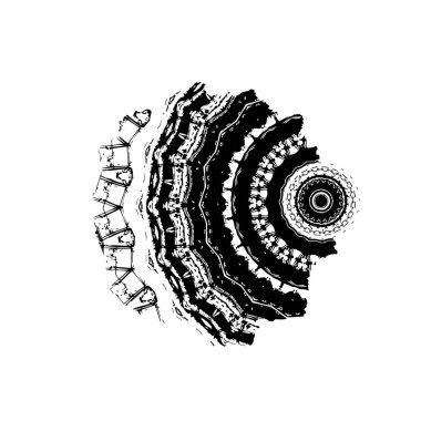 Bir ağaç ile soyut arkaplan