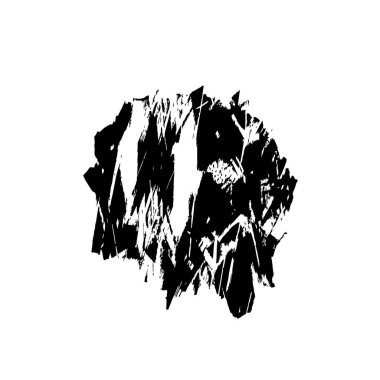 grunge fırça darbesi el çizimi vektör dokusu.