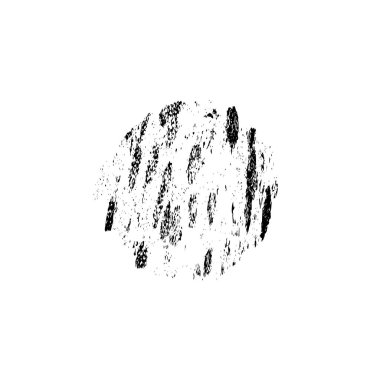 siyah mürekkep çizilmiş fırça darbeleri izole