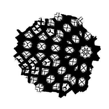 Geometrik soyut şekil. vektör illüstrasyonu.
