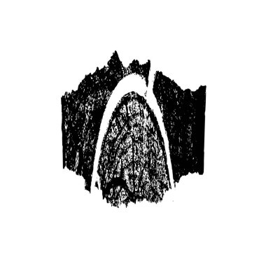 arkaplanda siyah mürekkep fırçası darbesi.