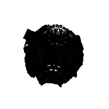 Beyaz arka planda siyah mürekkep fırça sıyrık.