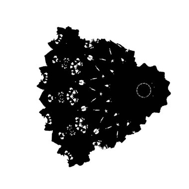 Beyaz arka planda siyah mürekkep fırça sıyrık.