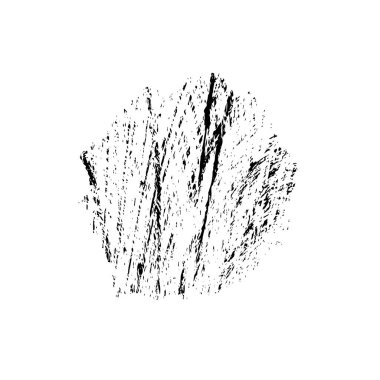 Beyaz arka planda siyah mürekkep fırça sıyrık.